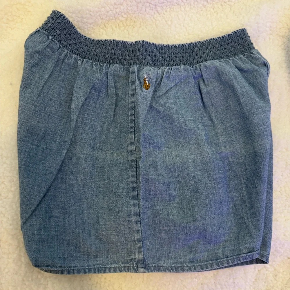 Polo by Ralph Lauren Blue Label Girls Light Blue Jean Shorts